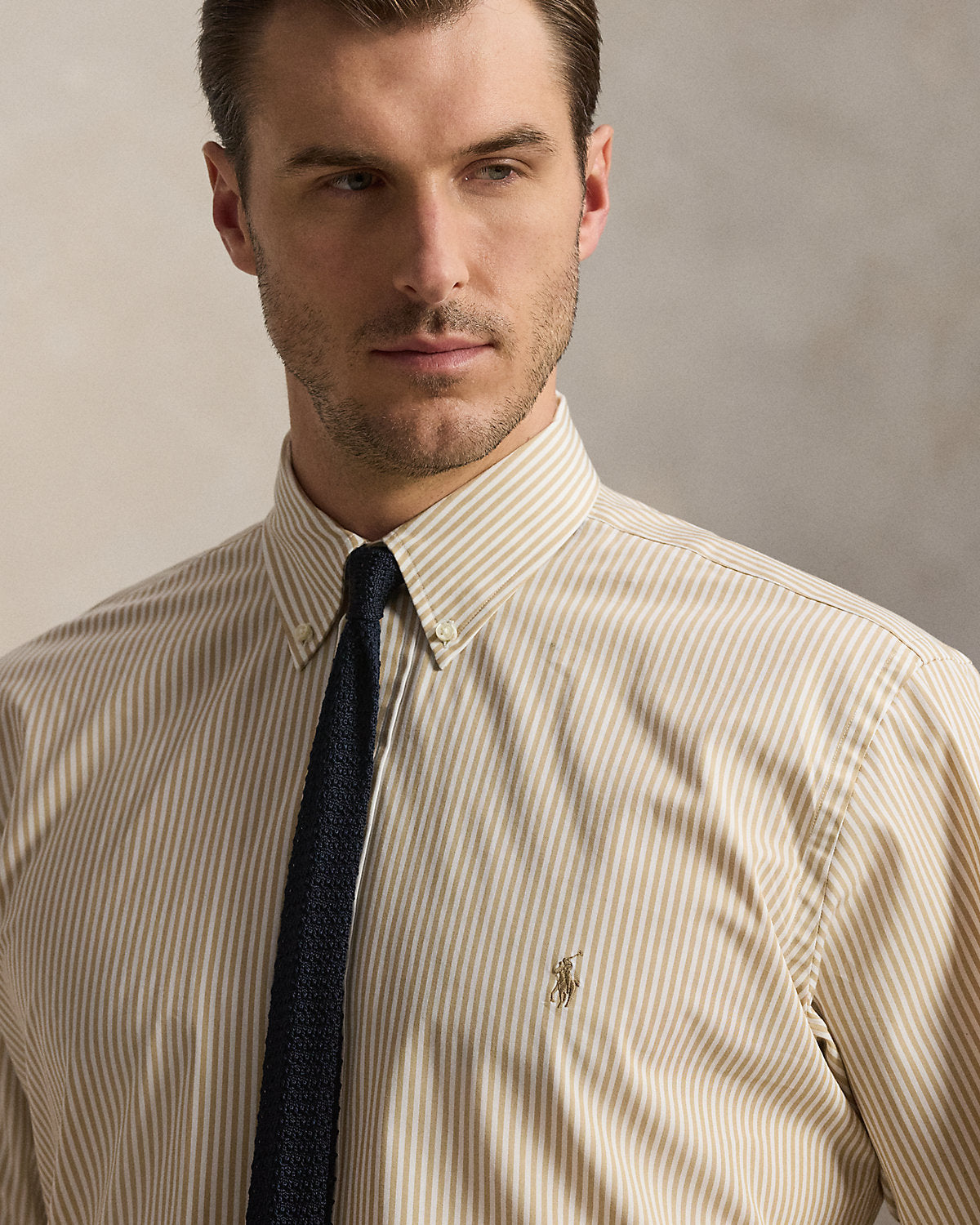 Striped Stretch Poplin Shirt