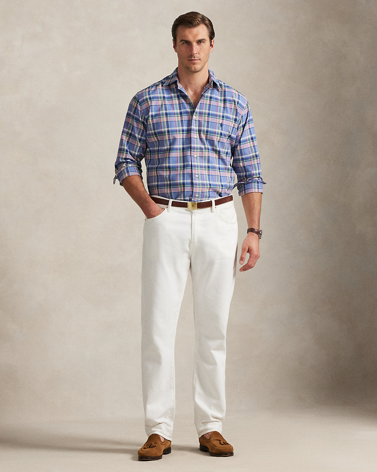 Plaid Oxford Shirt