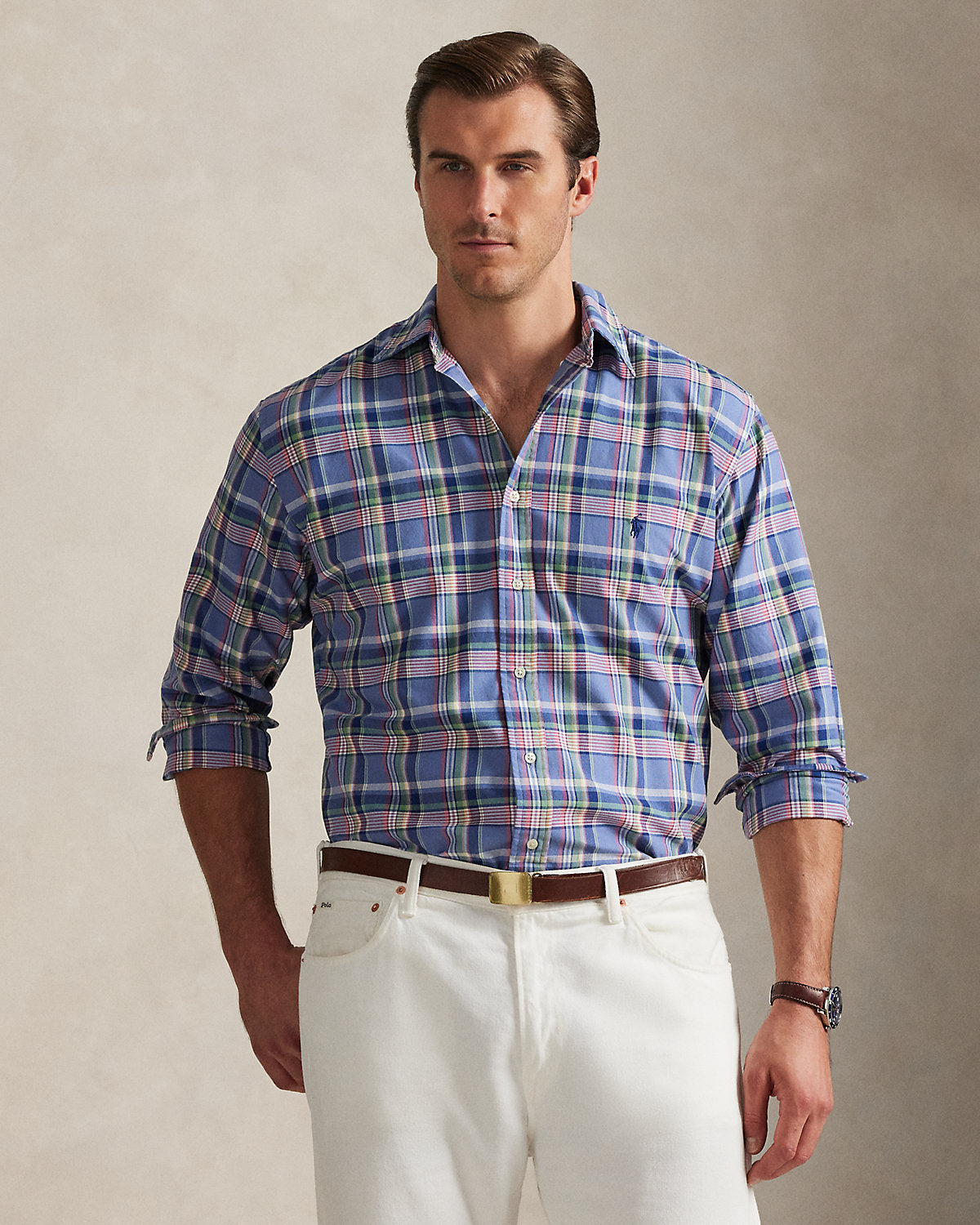 Plaid Oxford Shirt