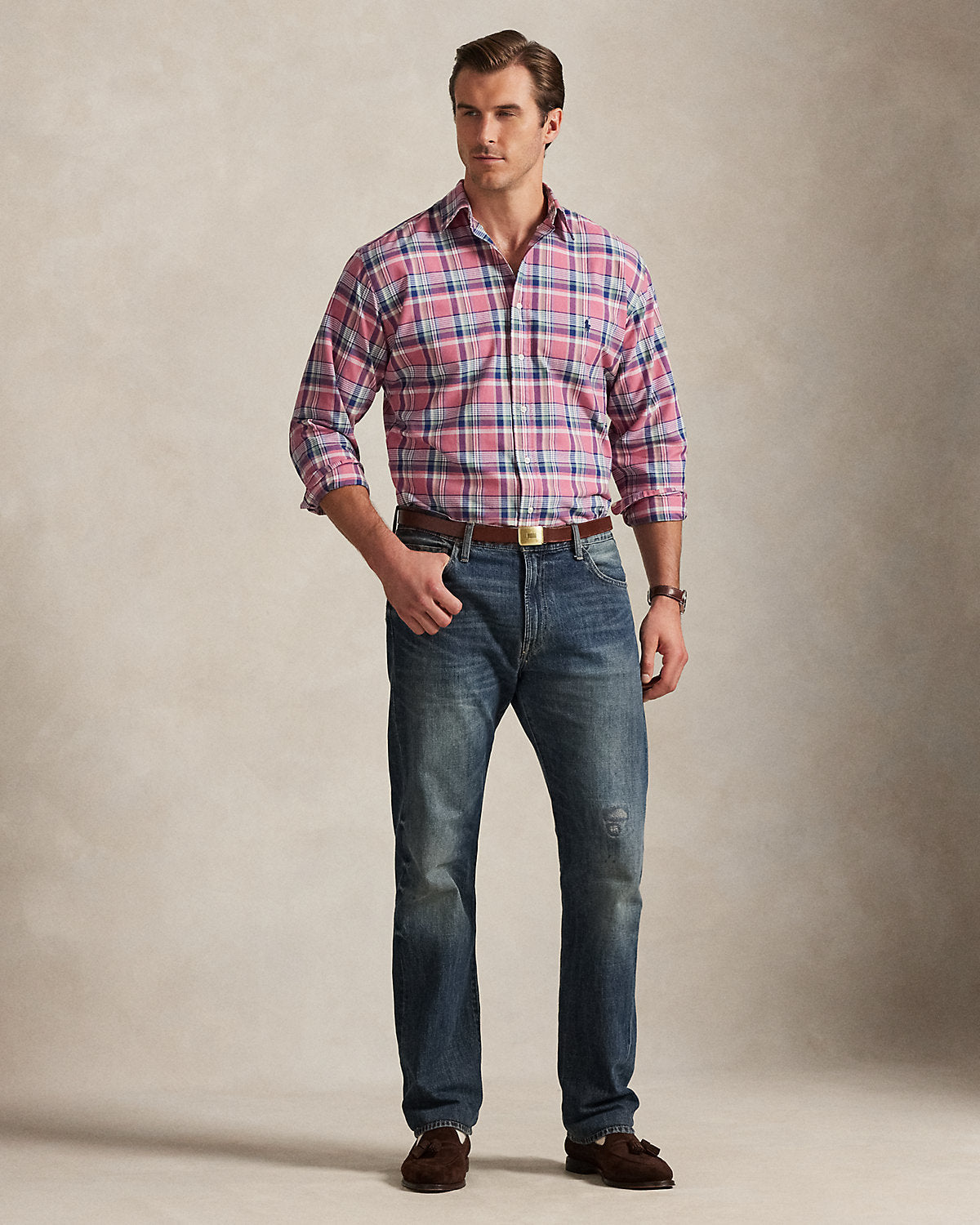 Plaid Oxford Shirt