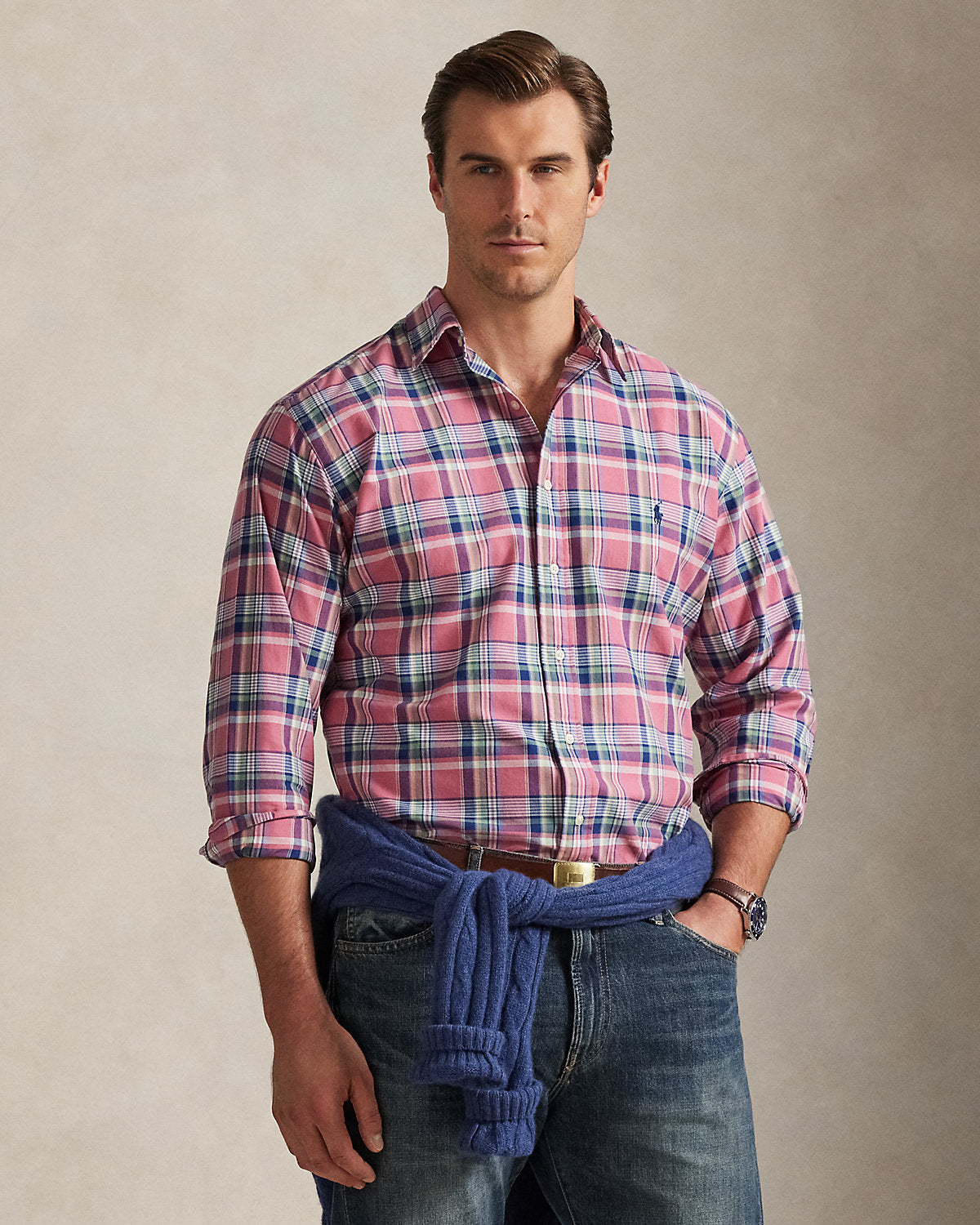 Plaid Oxford Shirt