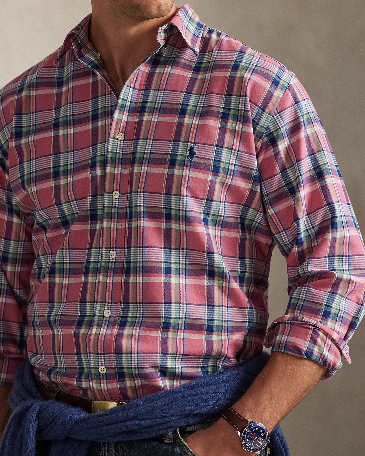 Plaid Oxford Shirt