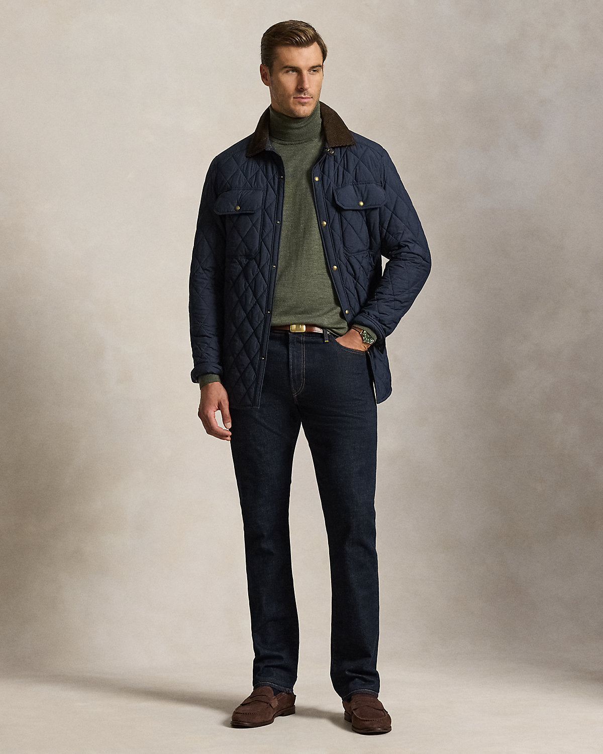 Washable Wool Turtleneck Sweater
