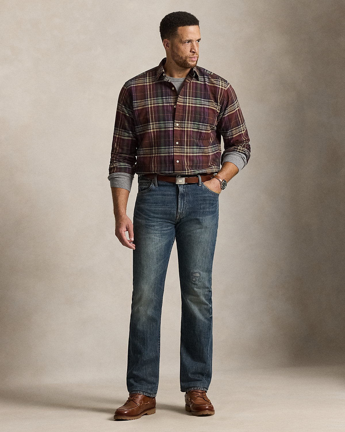 Plaid Oxford Shirt