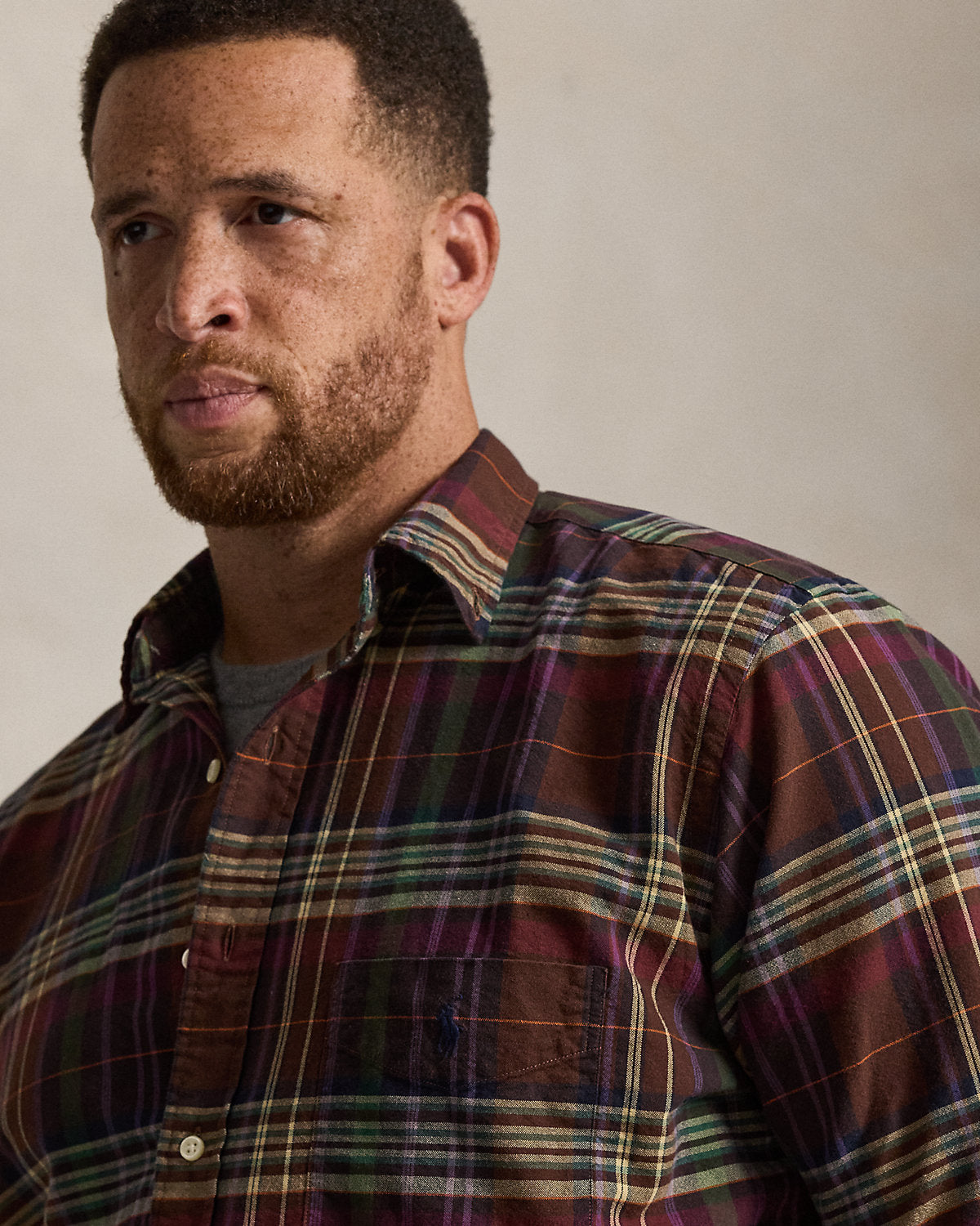 Plaid Oxford Shirt