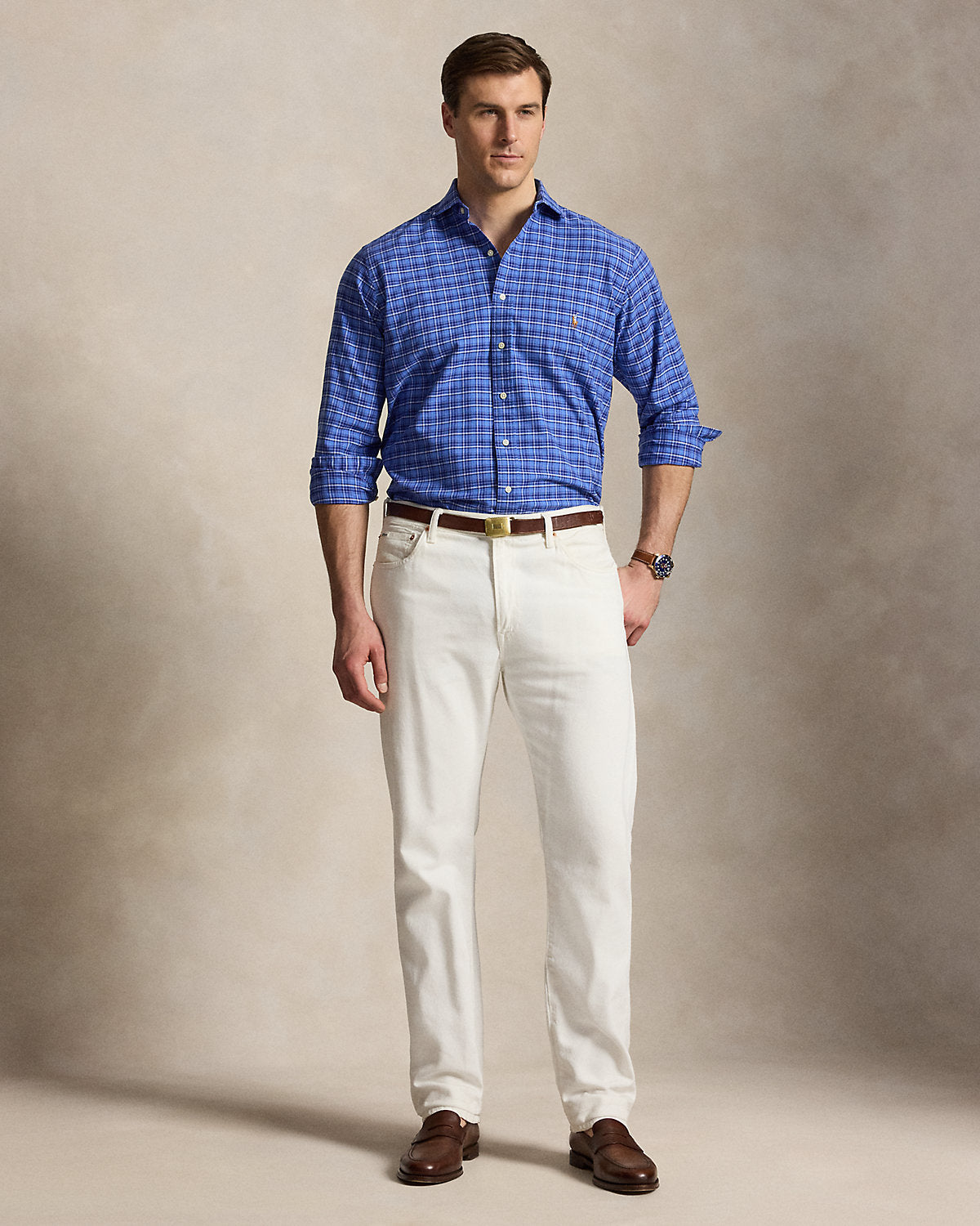 Plaid Oxford Shirt