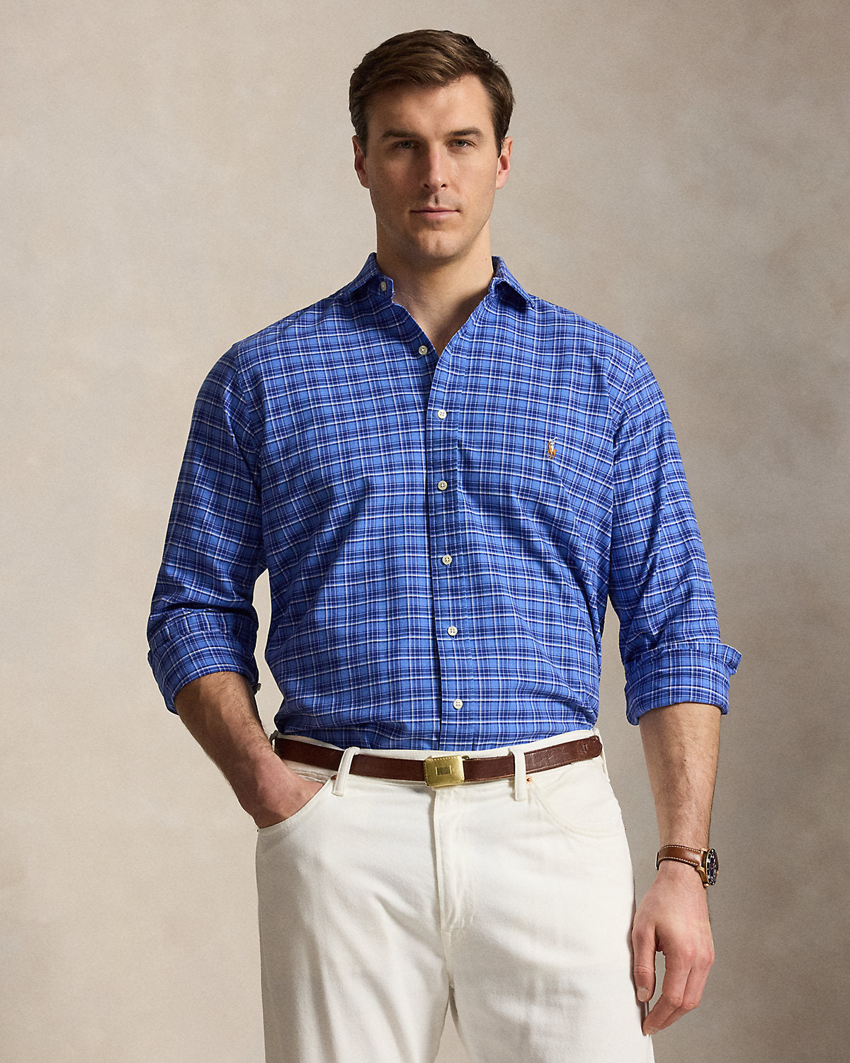 Plaid Oxford Shirt