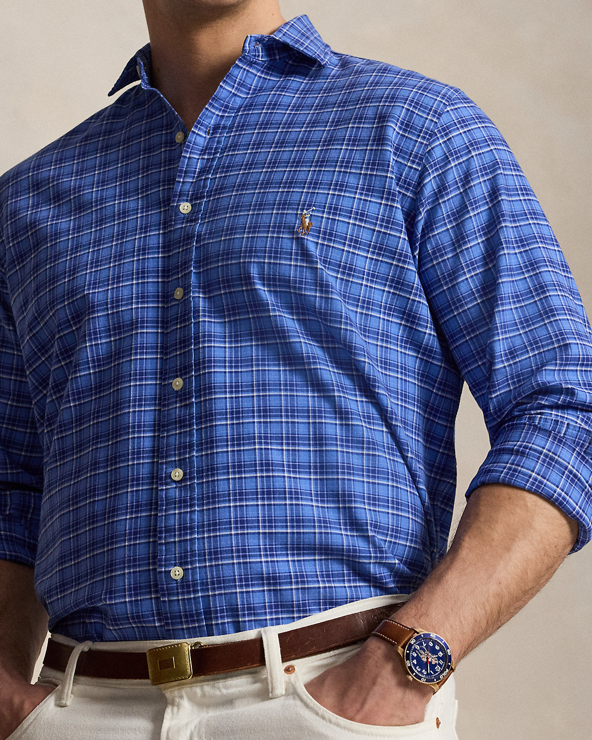 Plaid Oxford Shirt