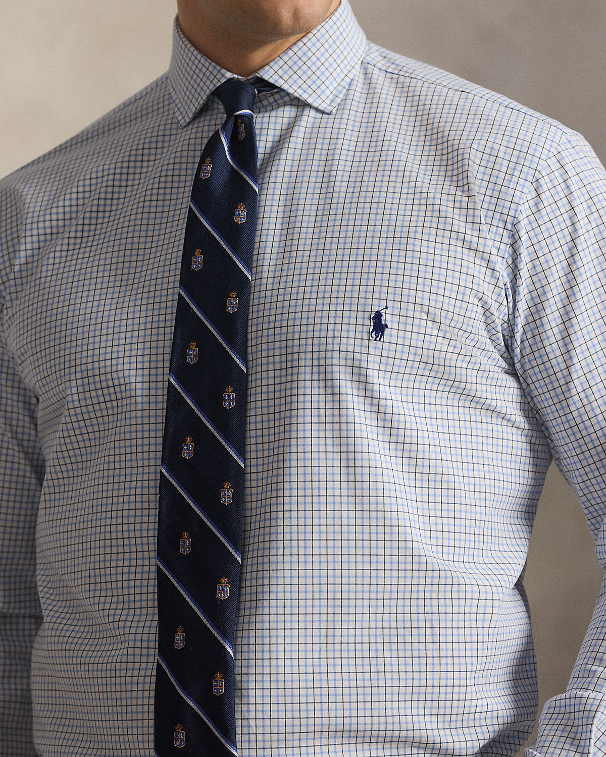 Plaid Stretch Poplin Shirt