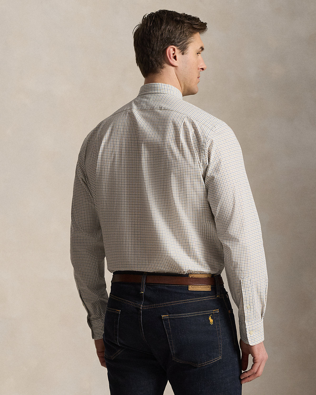 Plaid Stretch Poplin Shirt