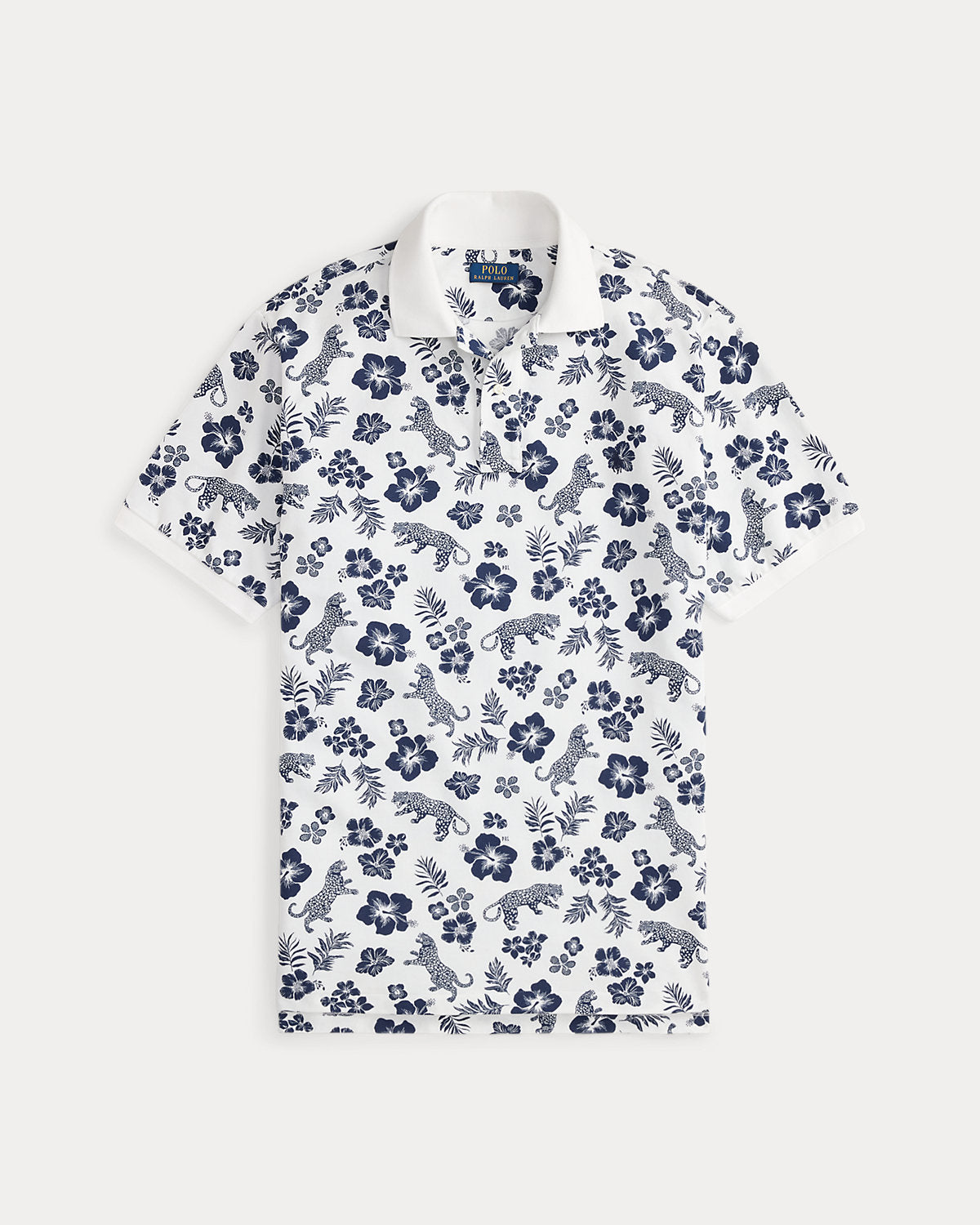 Tropical Mesh Polo Shirt