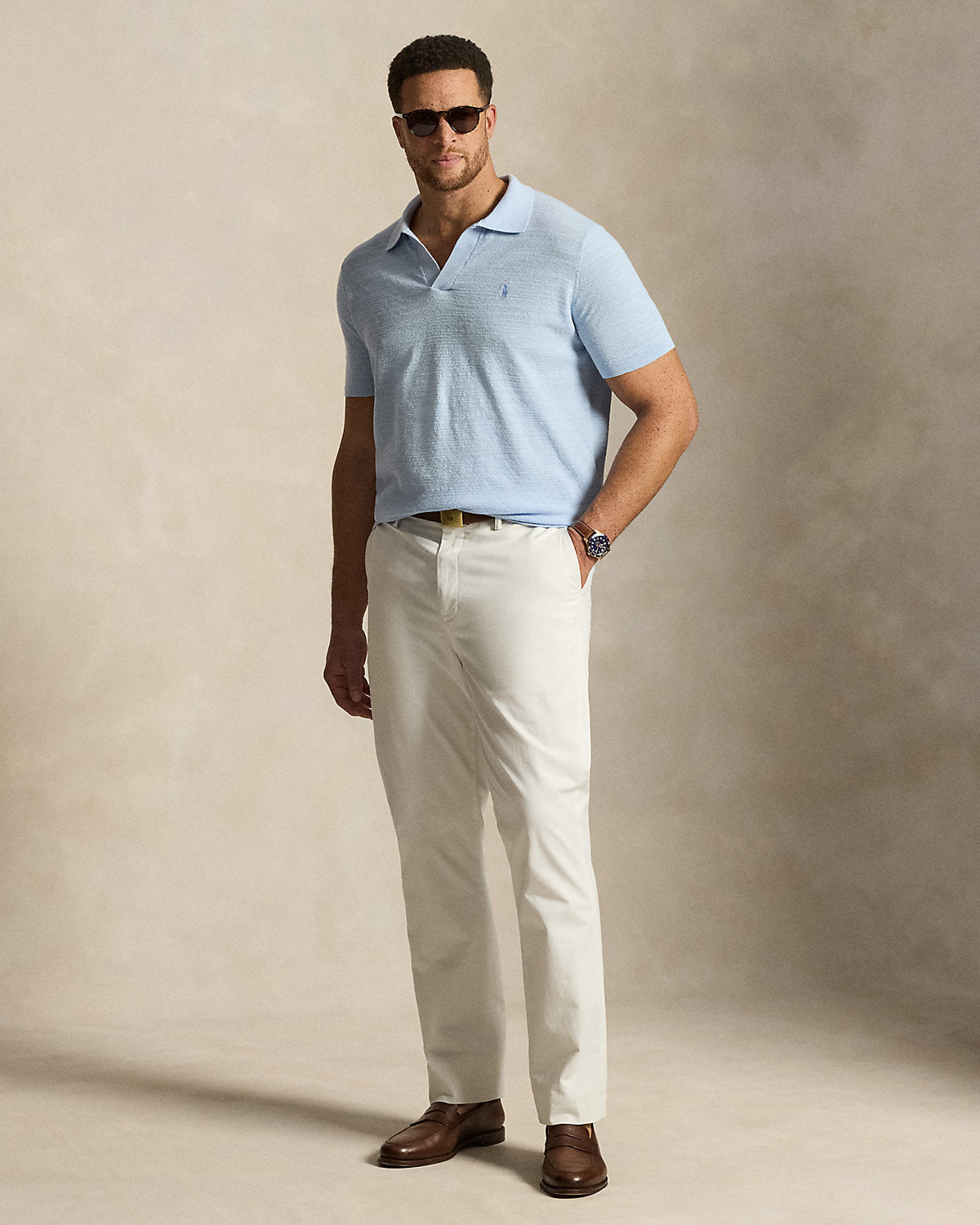Textured Cotton-Linen Sweater