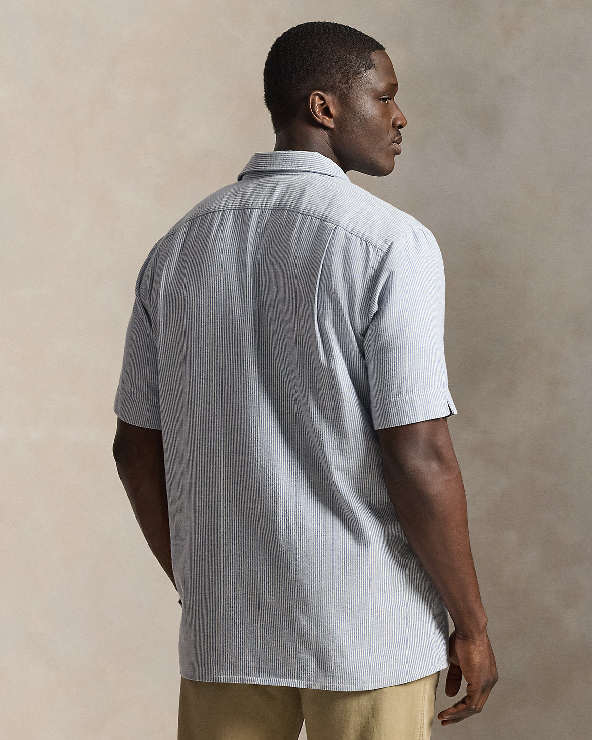 Striped Oxford Camp Shirt