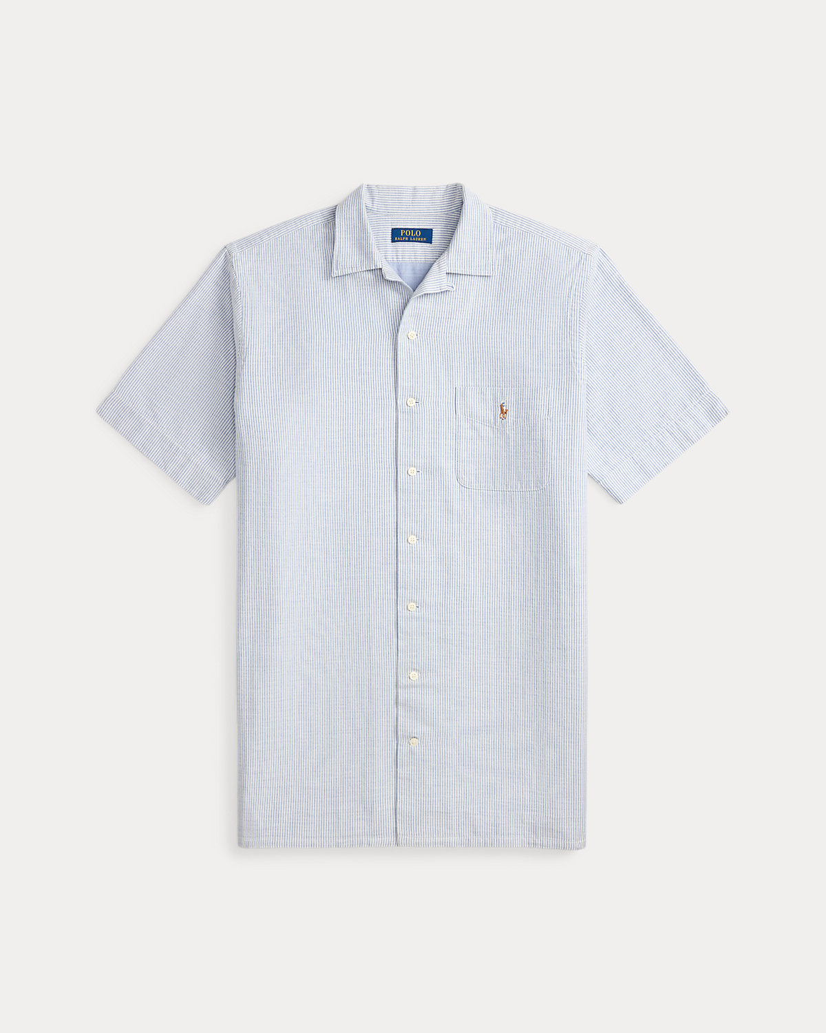 Striped Oxford Camp Shirt