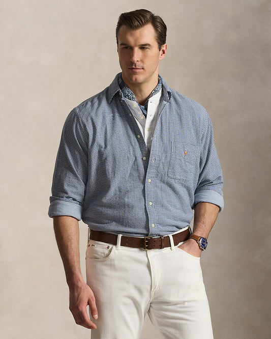 Plaid Double-Faced Oxford Shirt