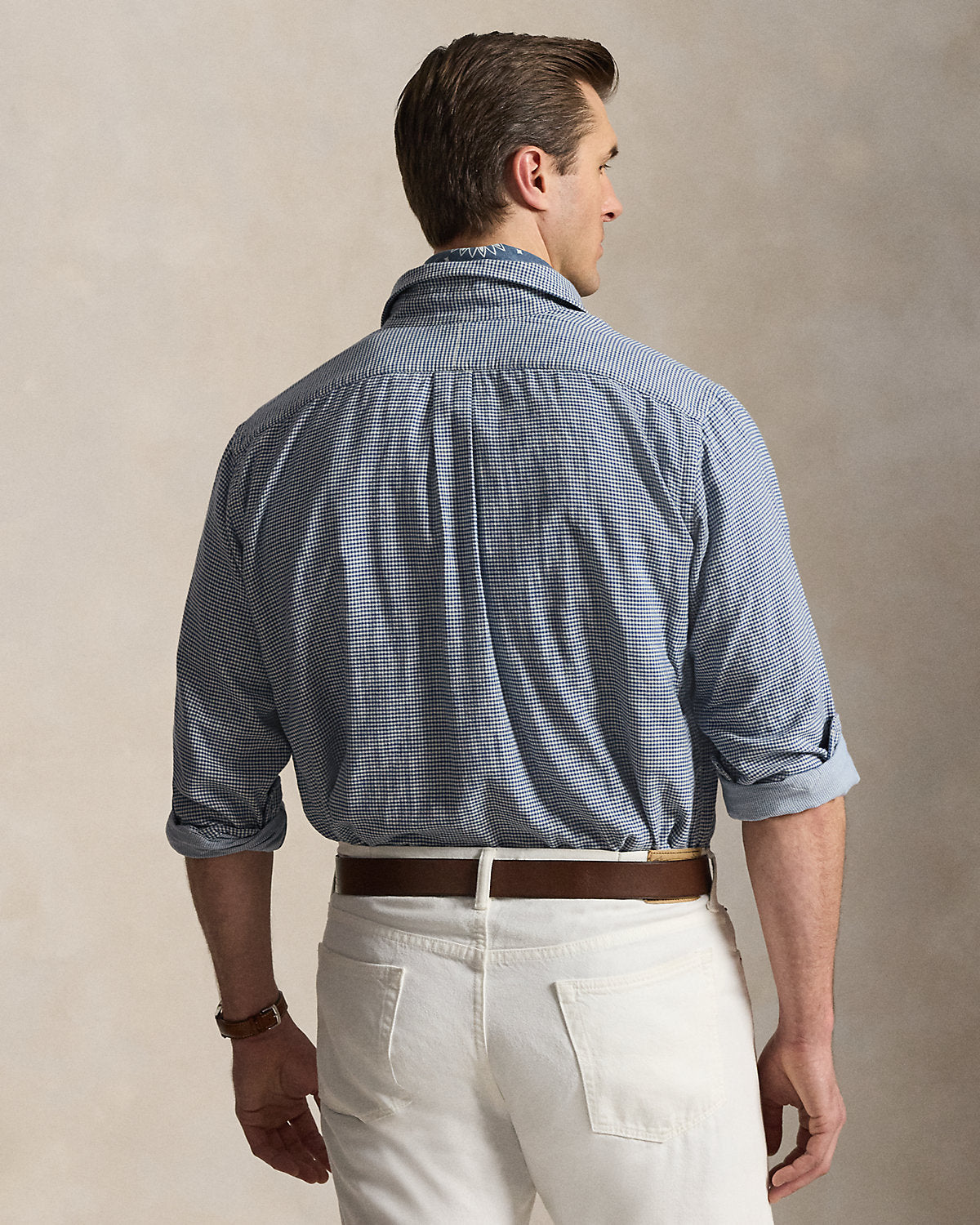 Plaid Double-Faced Oxford Shirt