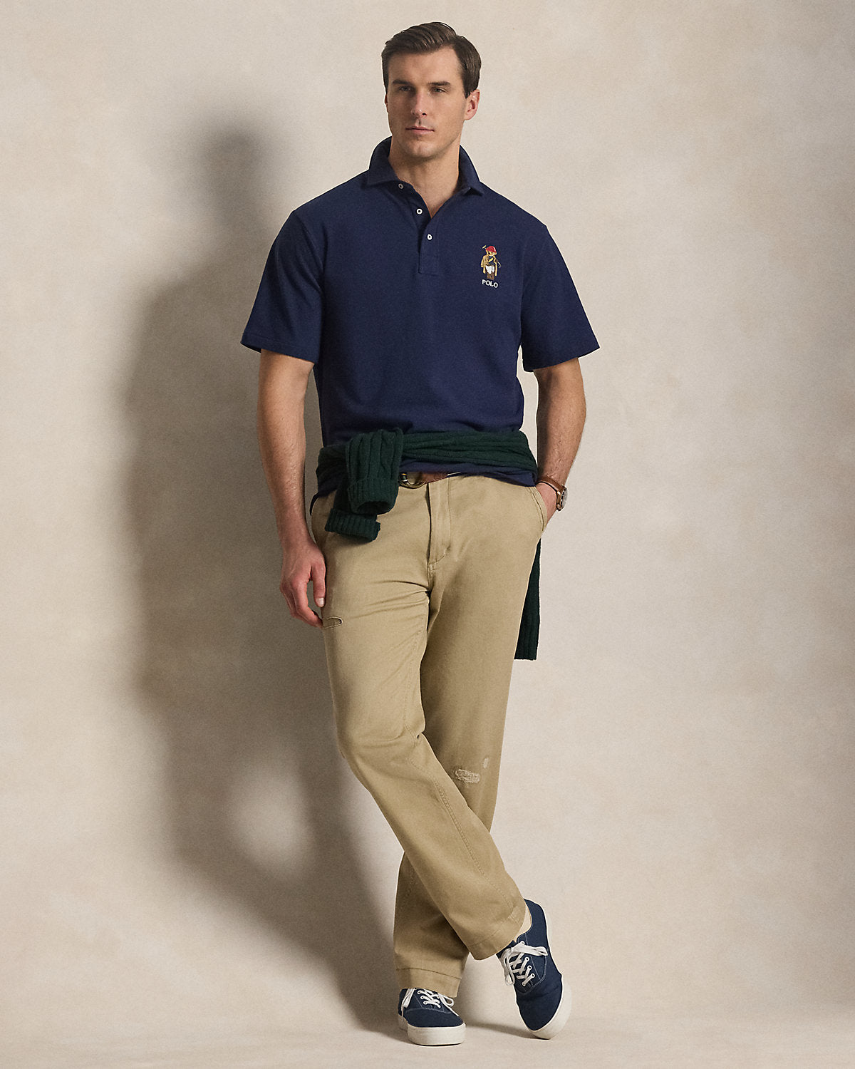 Bear Mesh Polo Shirt