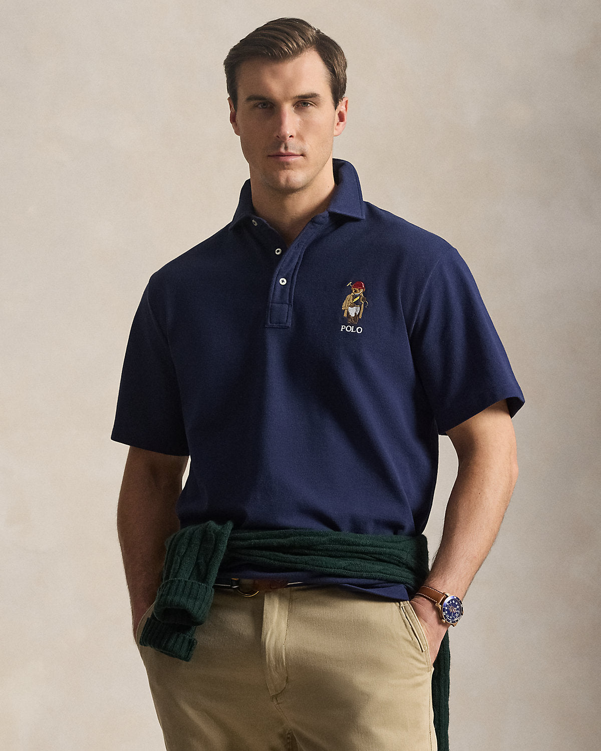 Bear Mesh Polo Shirt