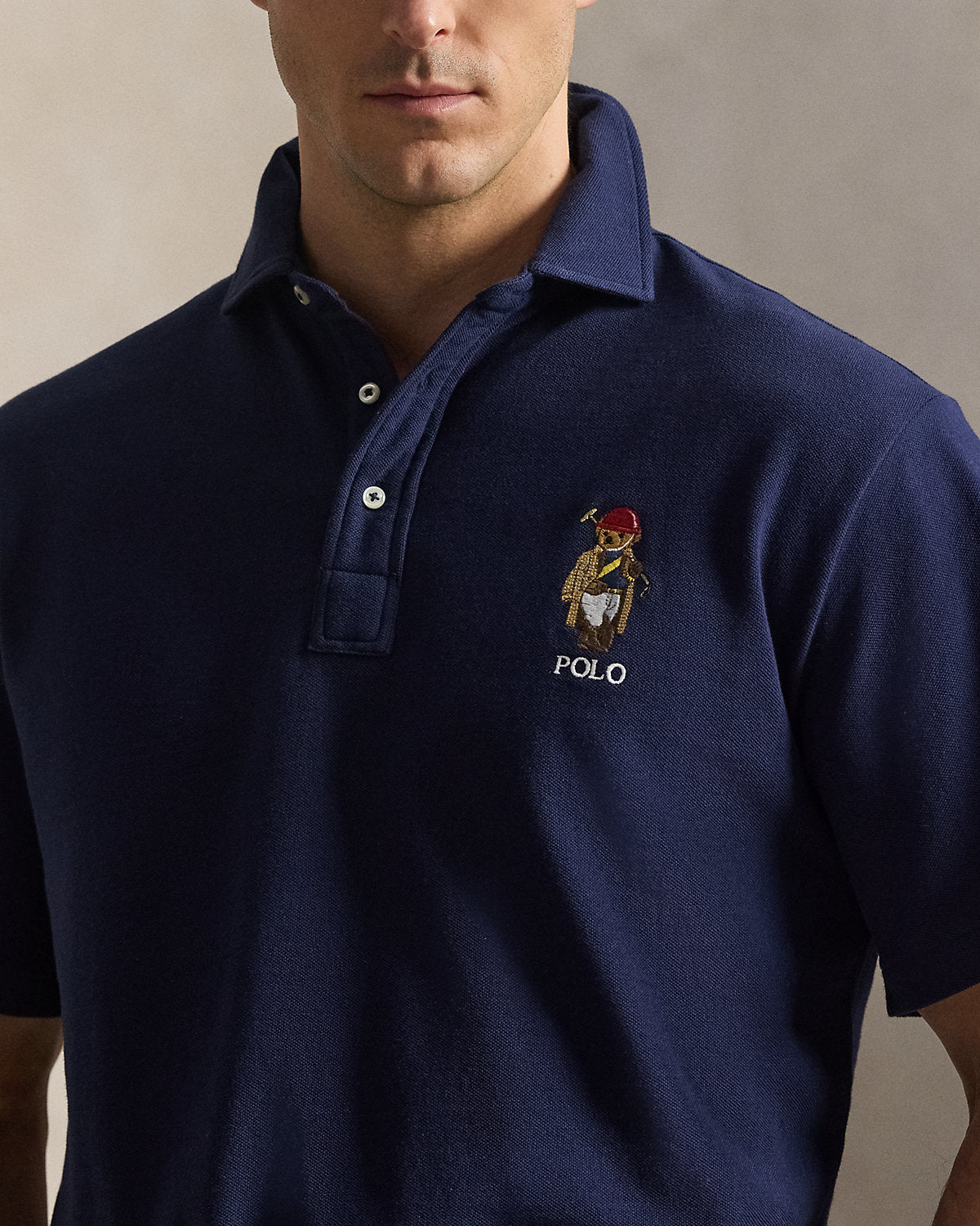 Bear Mesh Polo Shirt