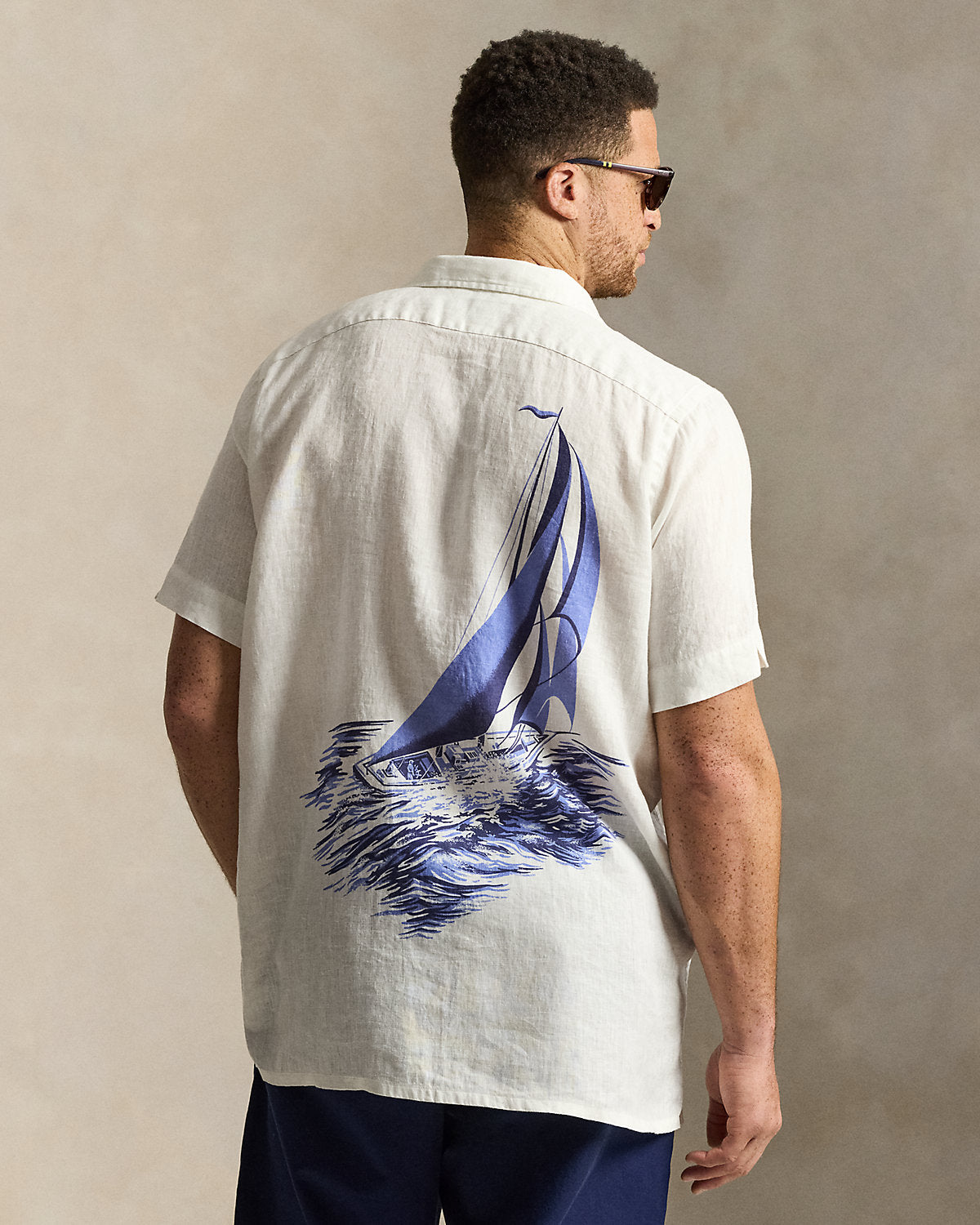 Nautical Linen Camp Shirt