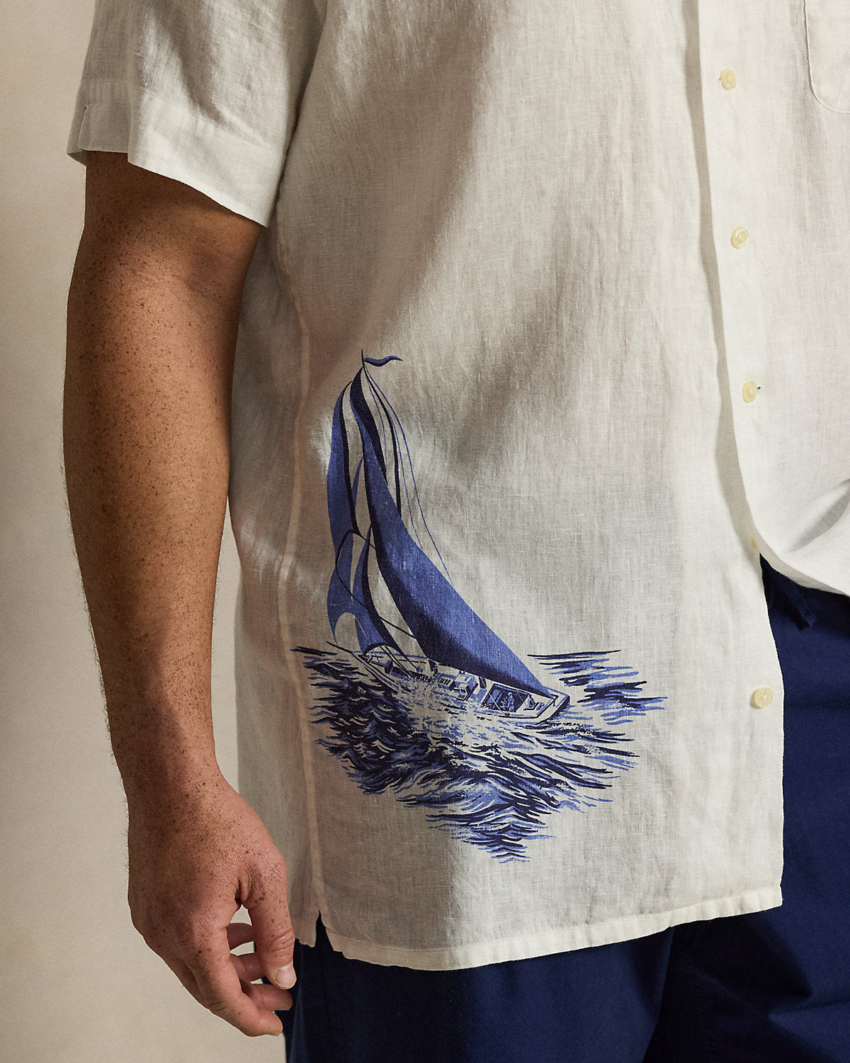 Nautical Linen Camp Shirt