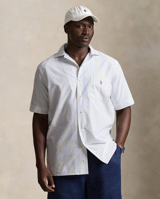 Striped Oxford Camp Shirt