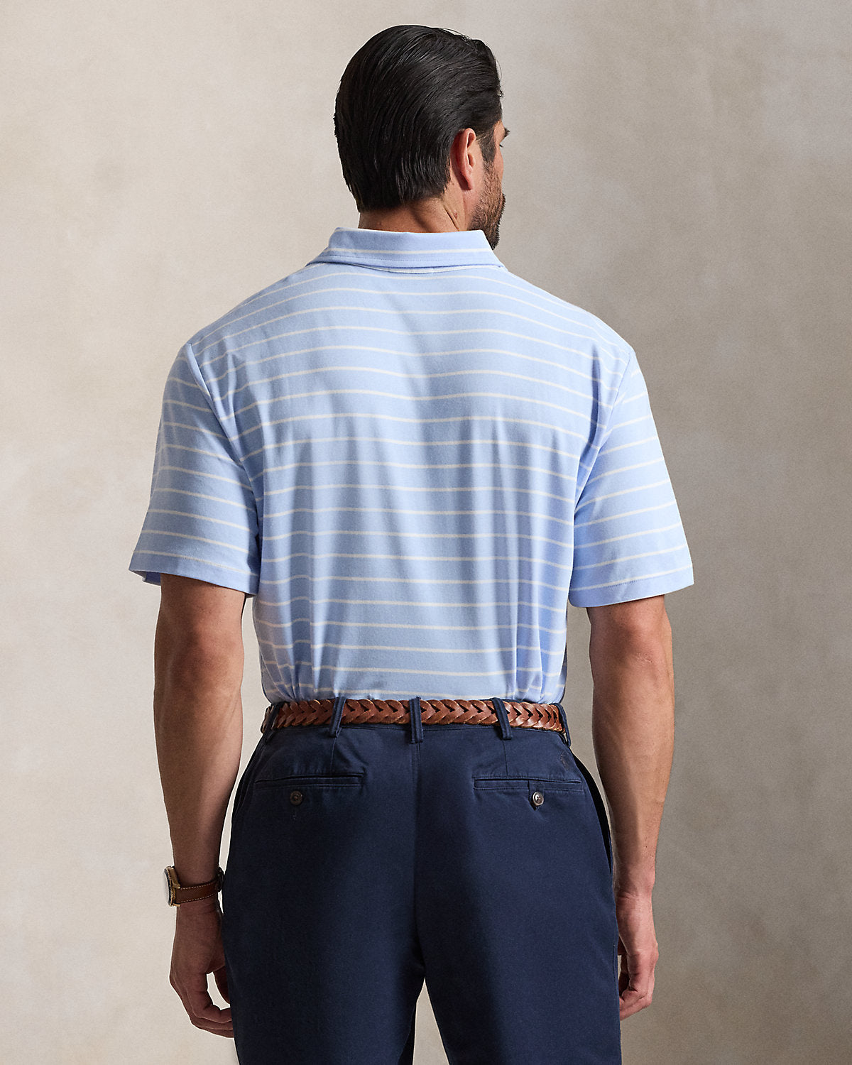 Striped Soft Cotton Polo Shirt