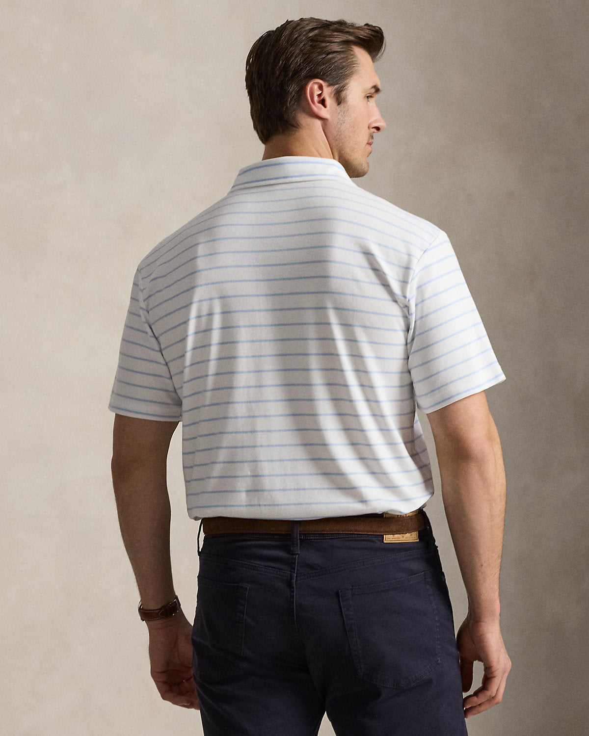 Striped Soft Cotton Polo Shirt