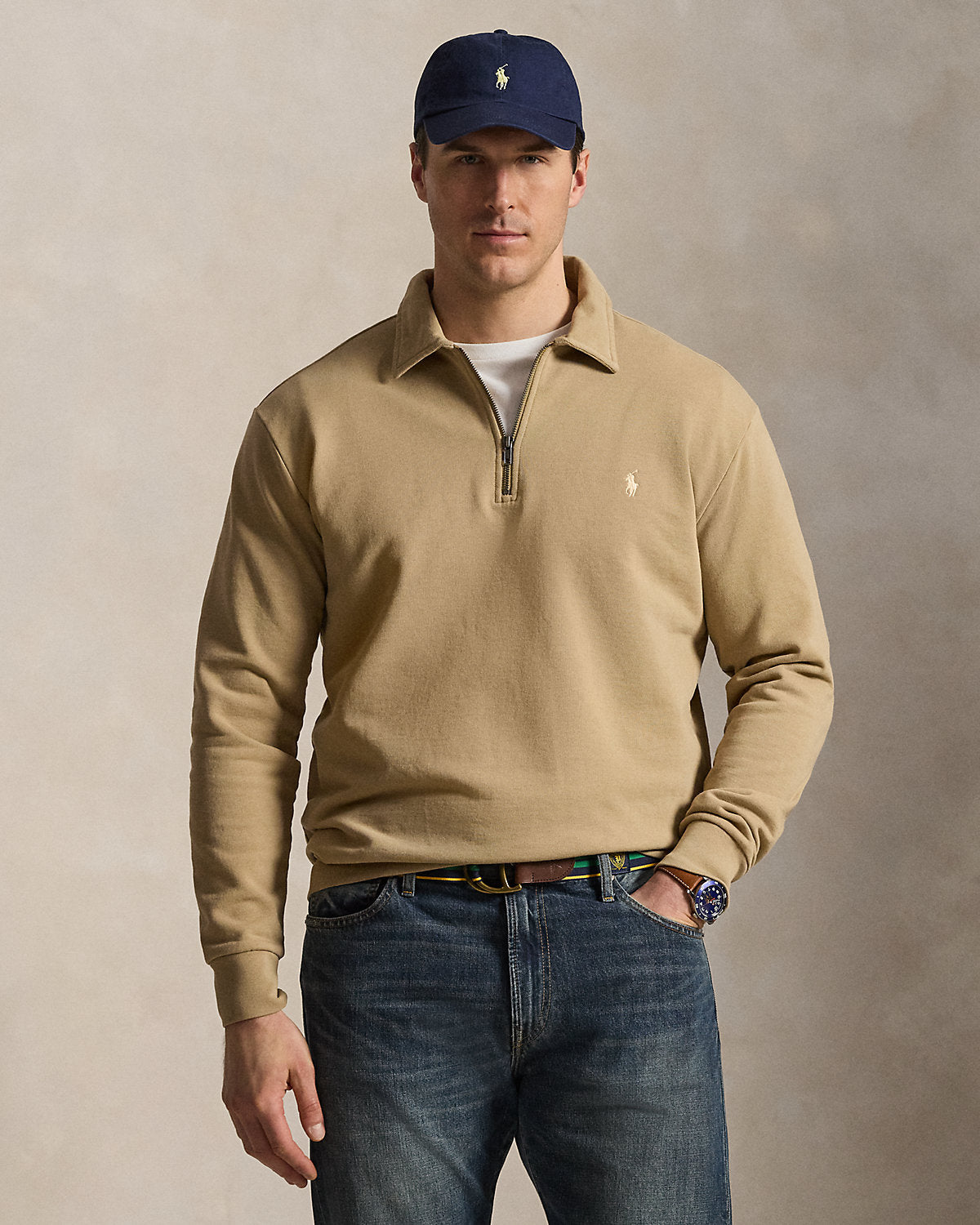 Loopback Fleece Quarter-Zip Sweatshirt