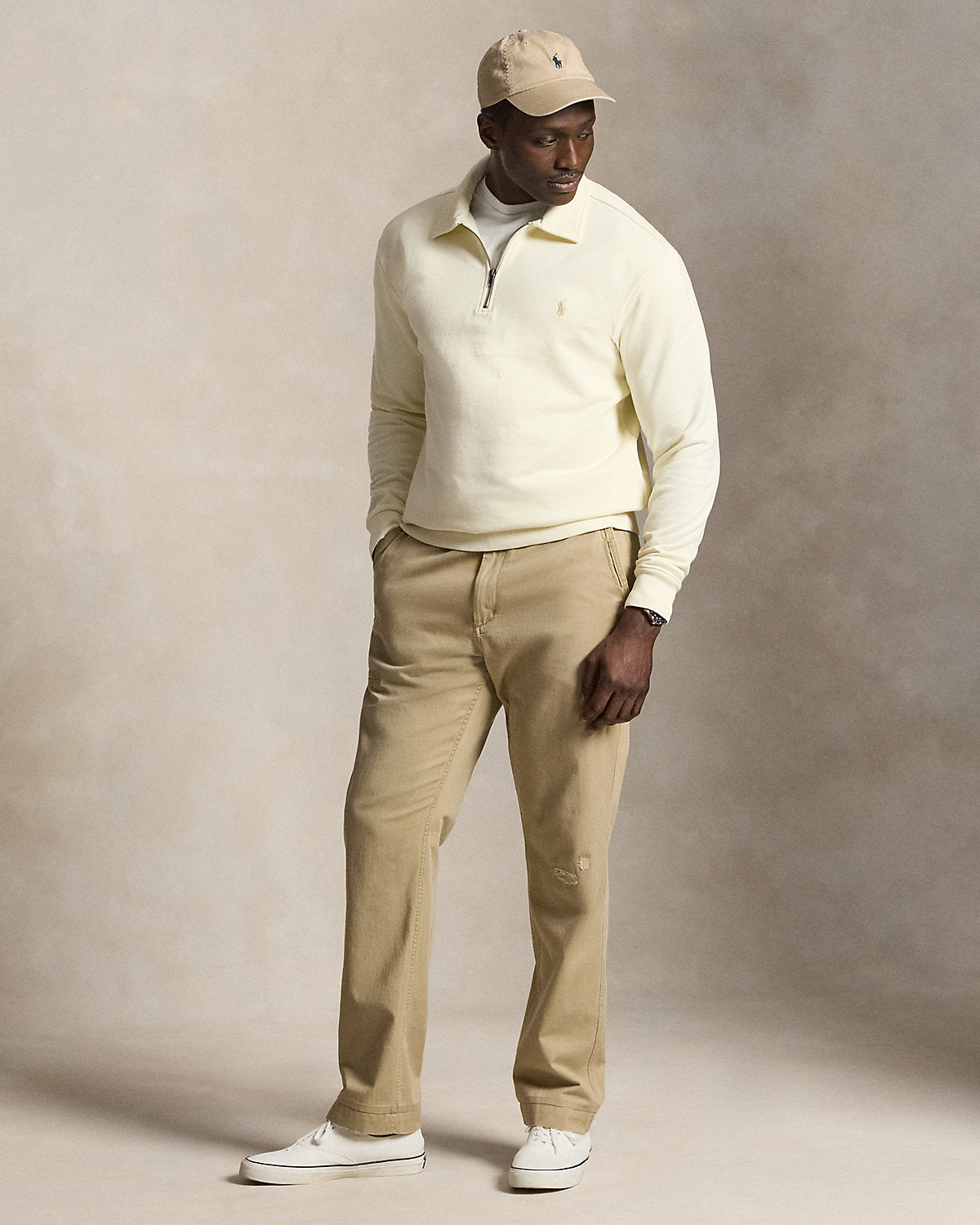 Loopback Fleece Quarter-Zip Sweatshirt
