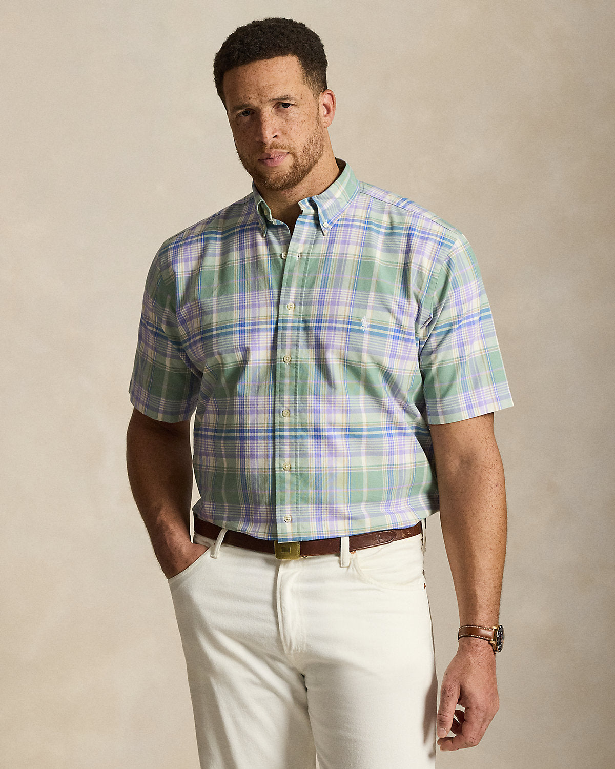 Plaid Oxford Shirt
