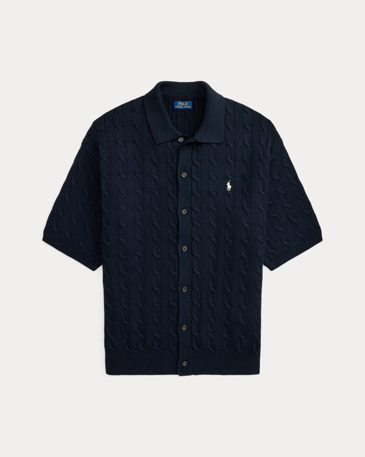 Relaxed Fit Cable-Knit Cotton Sweater