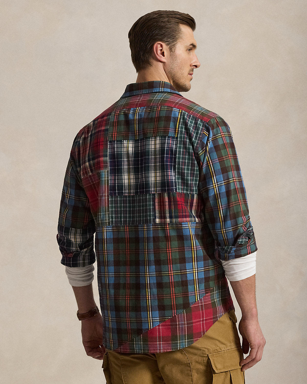 Patchwork Plaid Oxford Workshirt