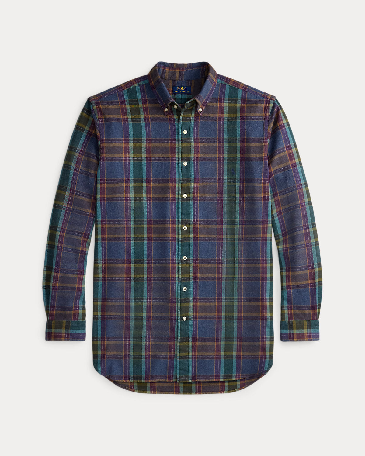 Plaid Brushed Flannel Shirt
