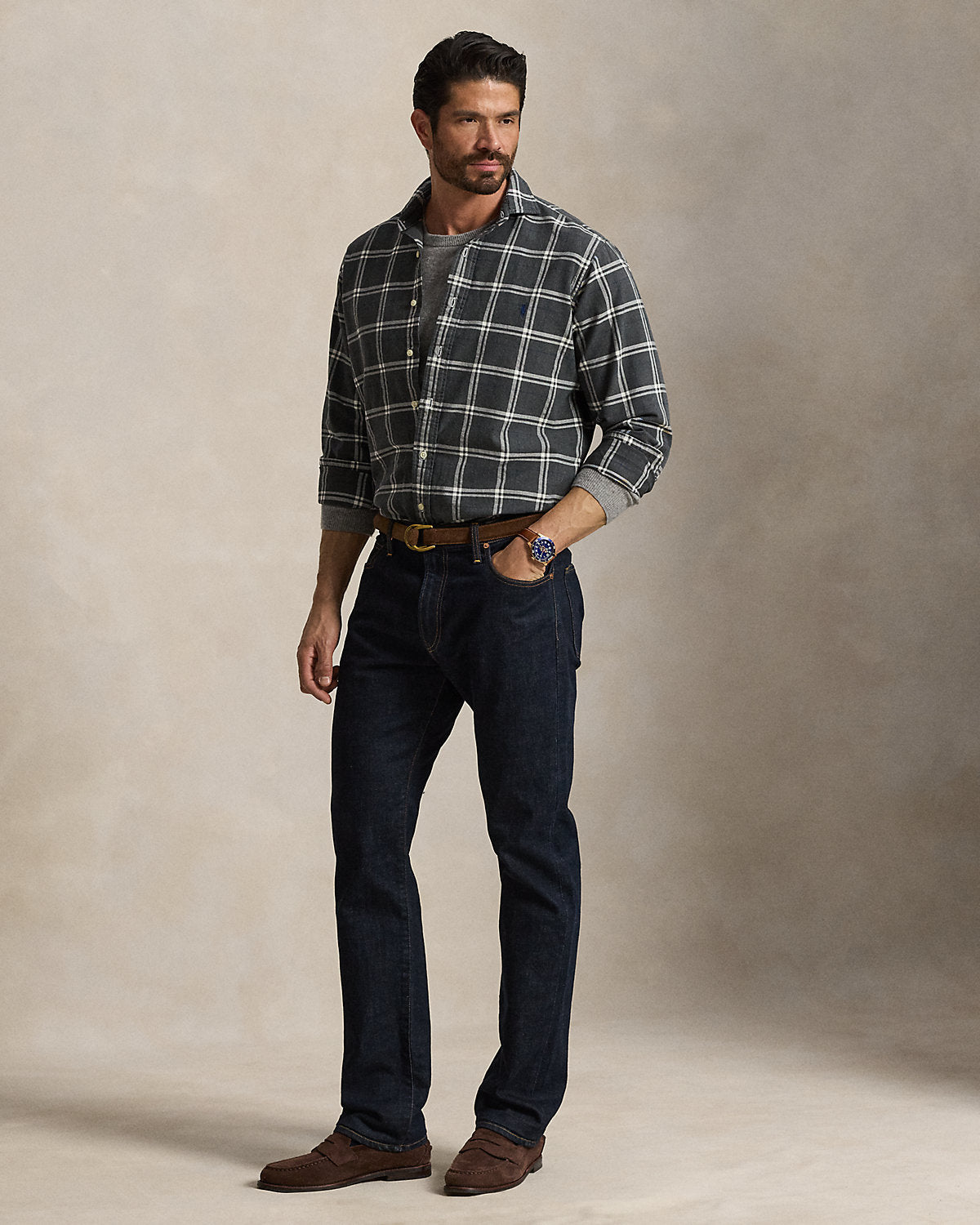 Plaid Oxford Shirt