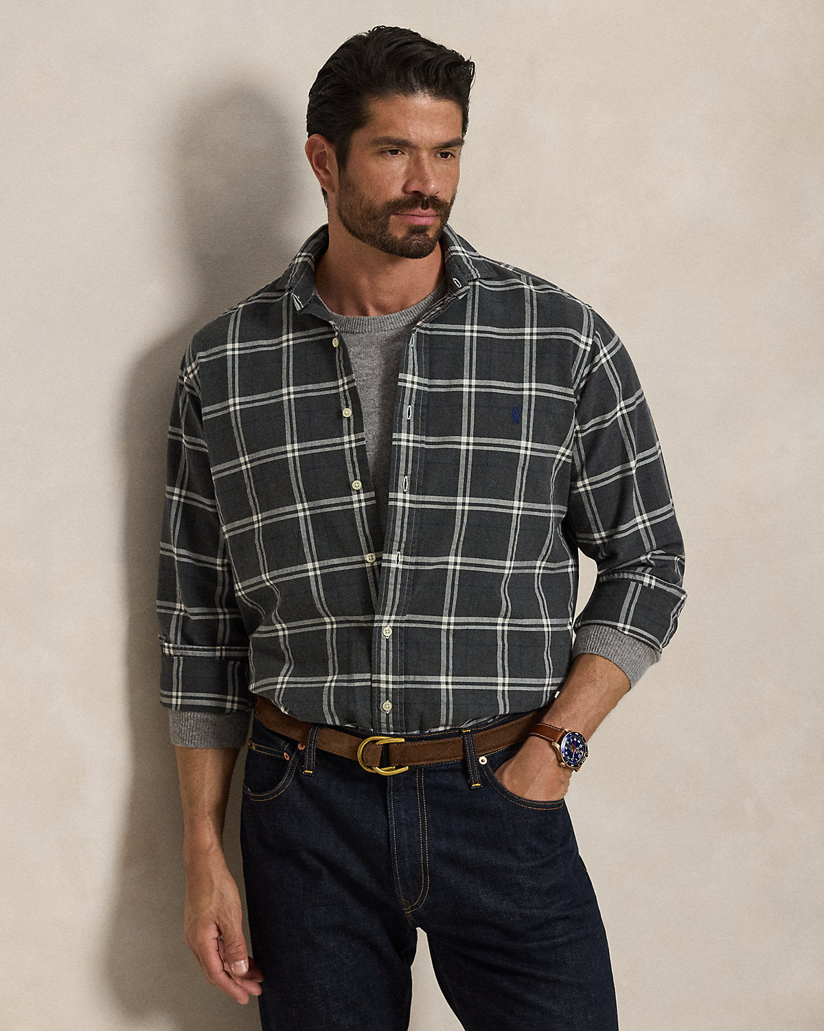 Plaid Oxford Shirt