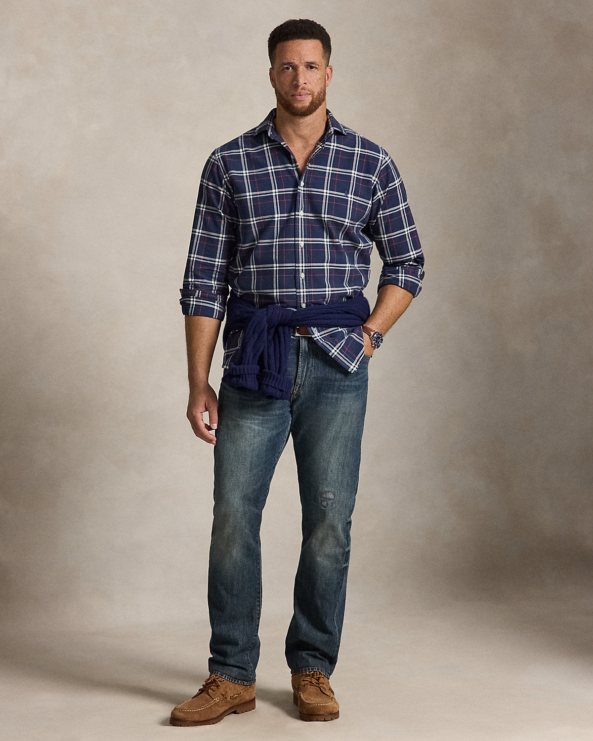 Plaid Oxford Shirt