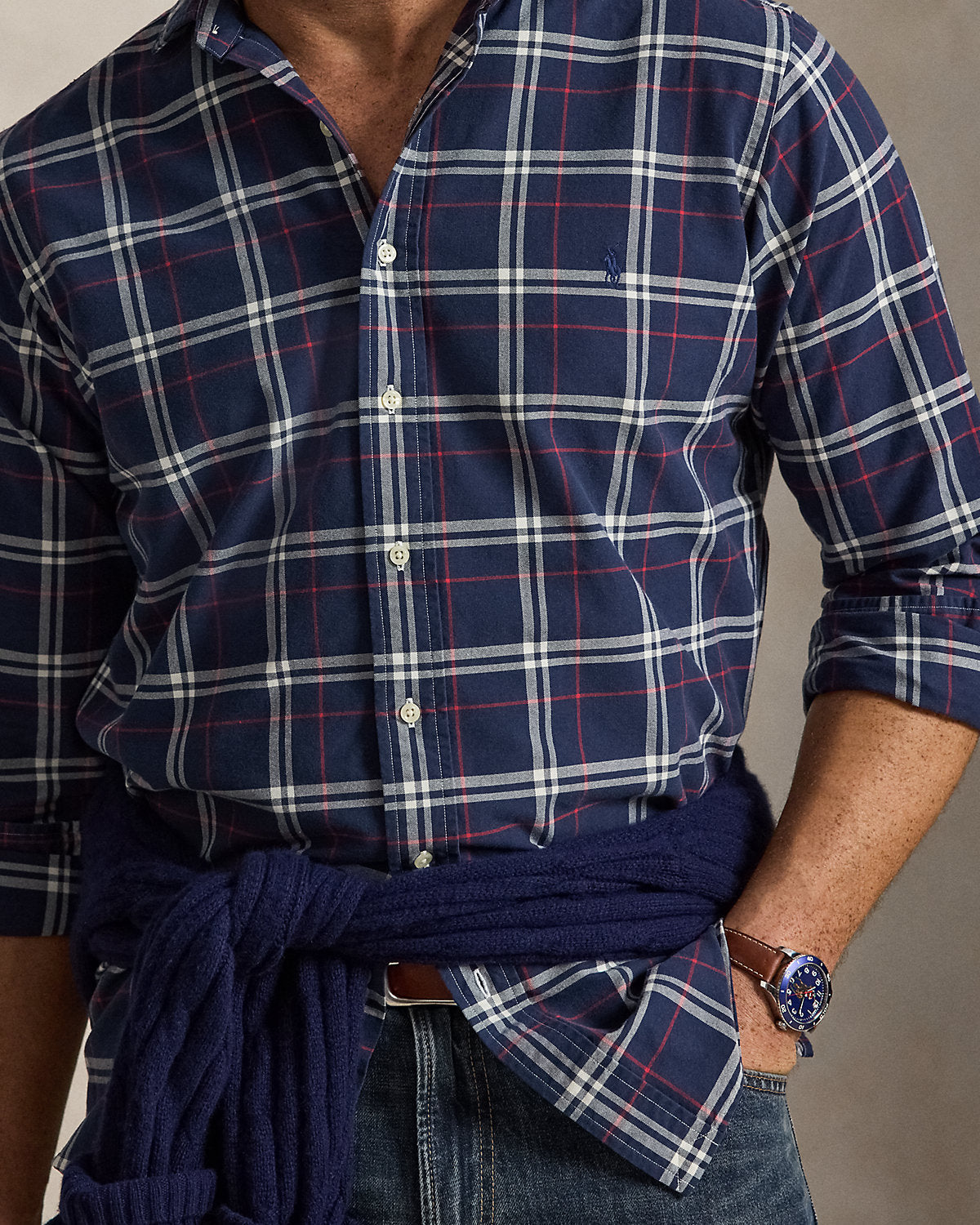 Plaid Oxford Shirt