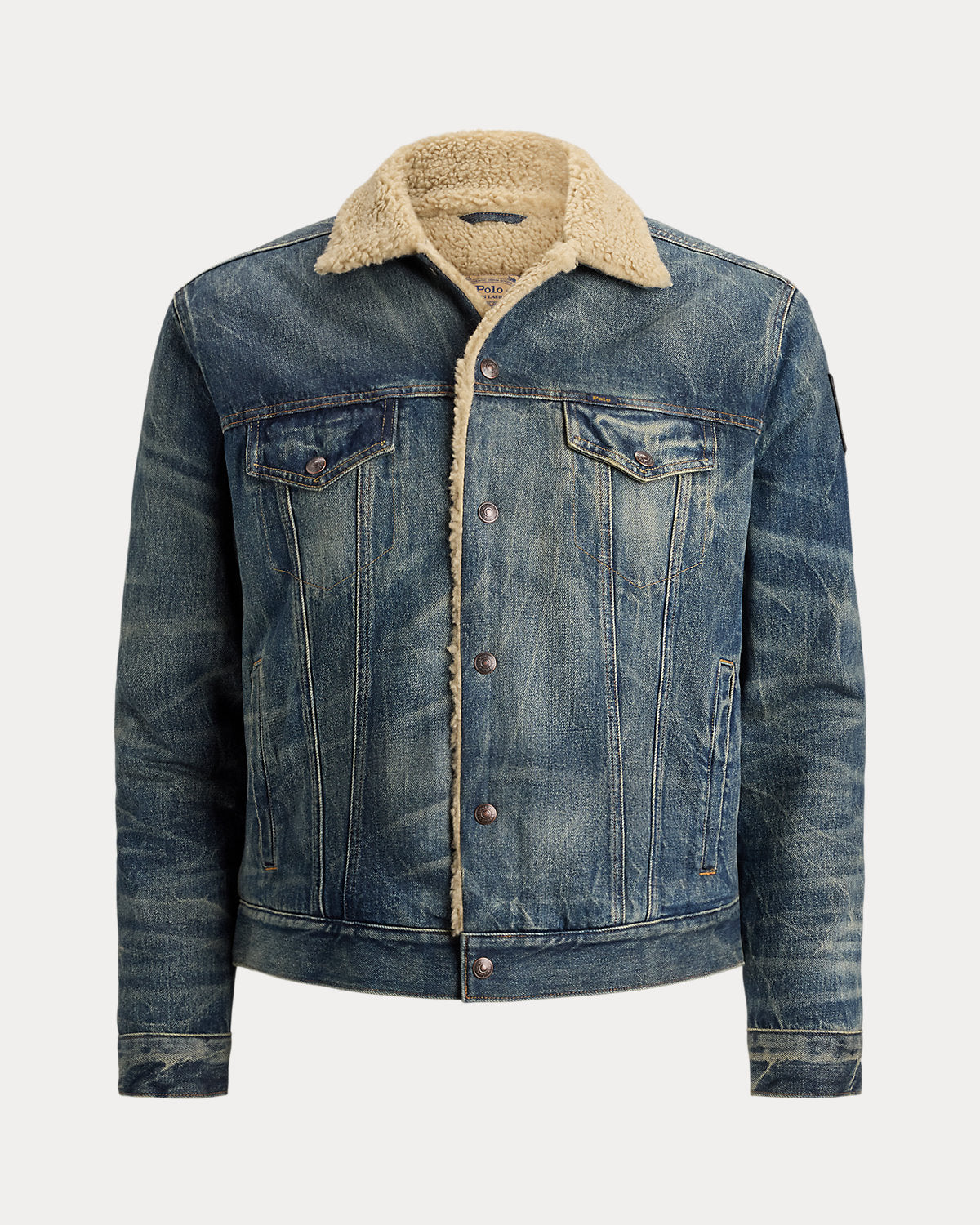 Fleece-Lined Denim Trucker Jacket