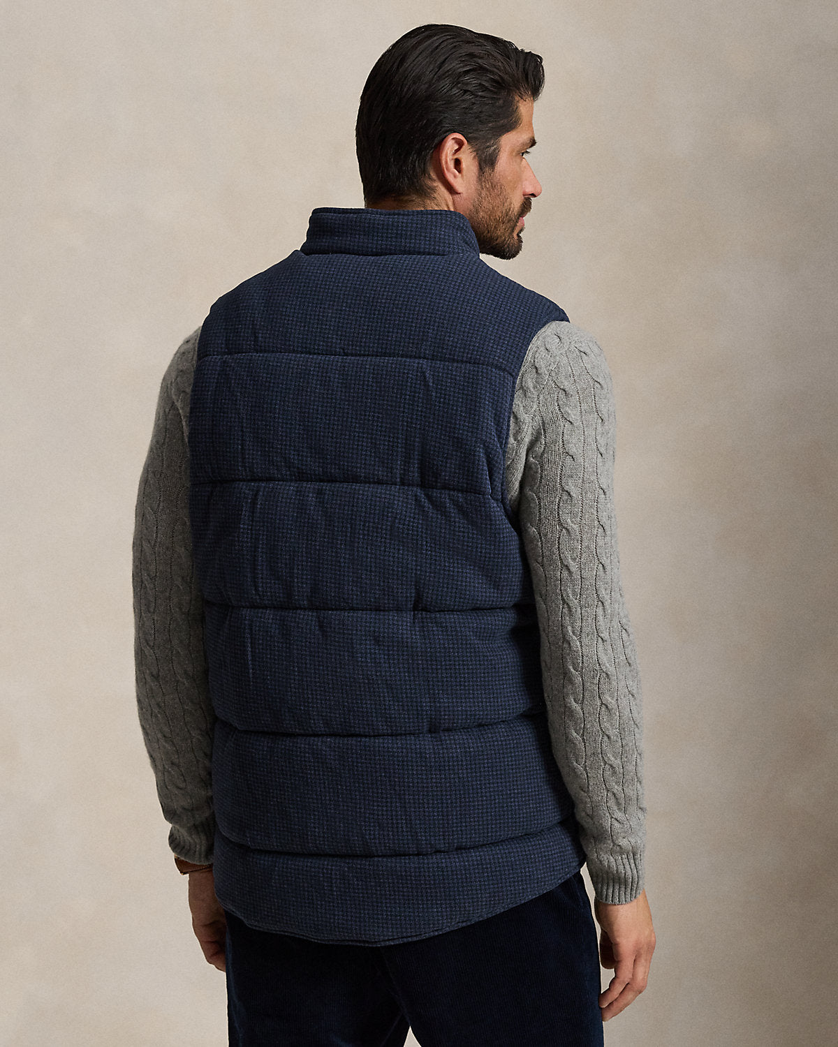 Houndstooth Estate-Rib Vest