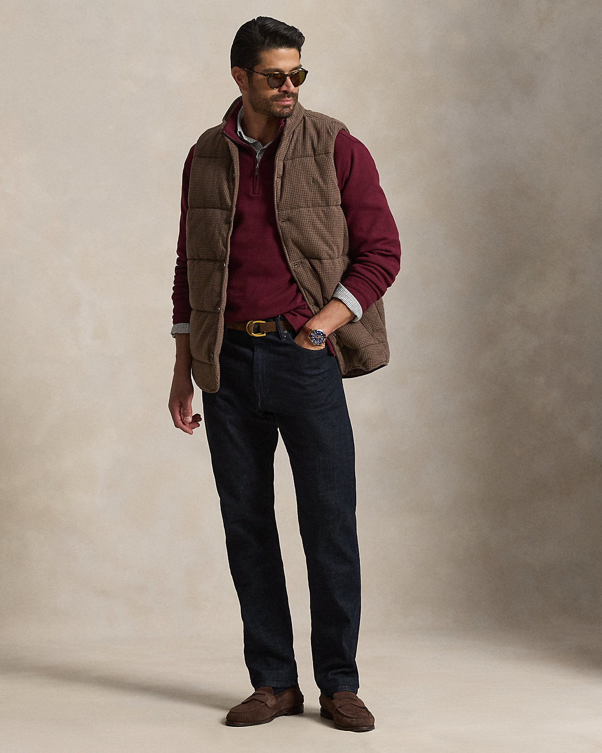 Houndstooth Estate-Rib Vest