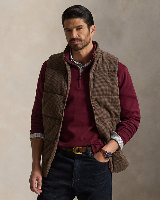 Houndstooth Estate-Rib Vest