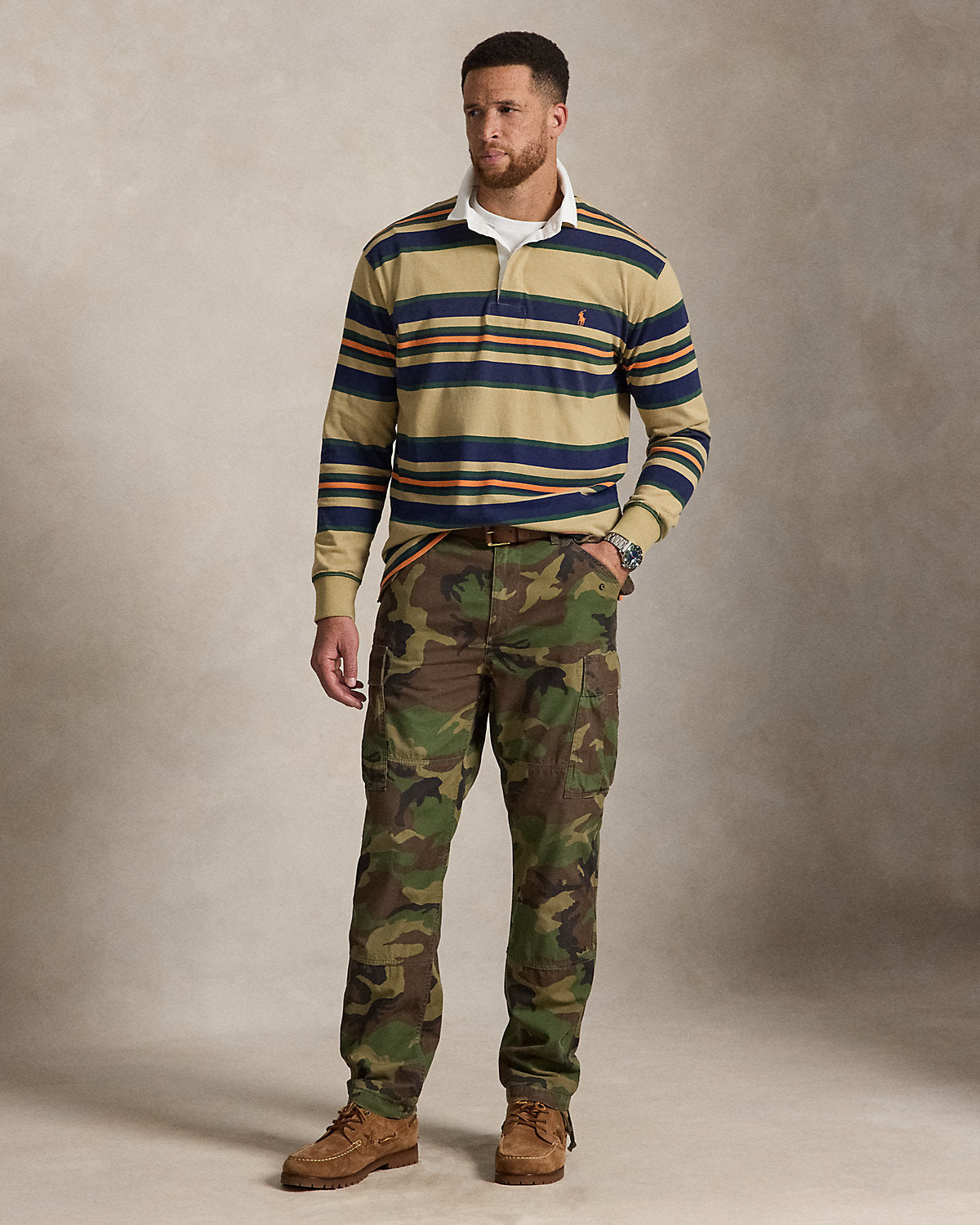 Striped Jersey Rugby Shirt