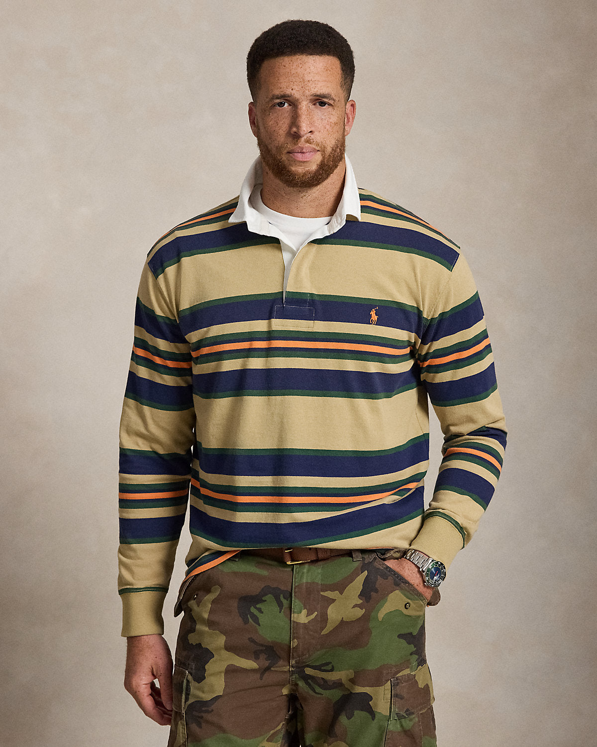 Striped Jersey Rugby Shirt
