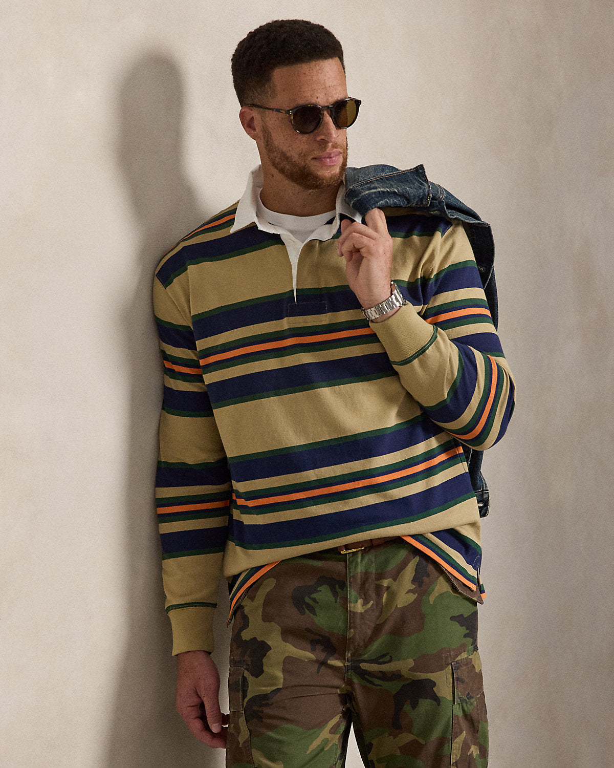 Striped Jersey Rugby Shirt