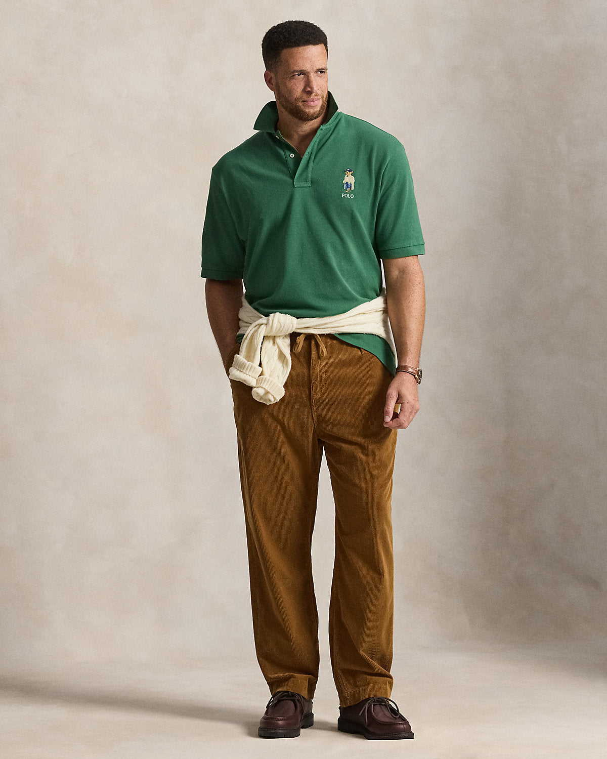 Bear Mesh Polo Shirt