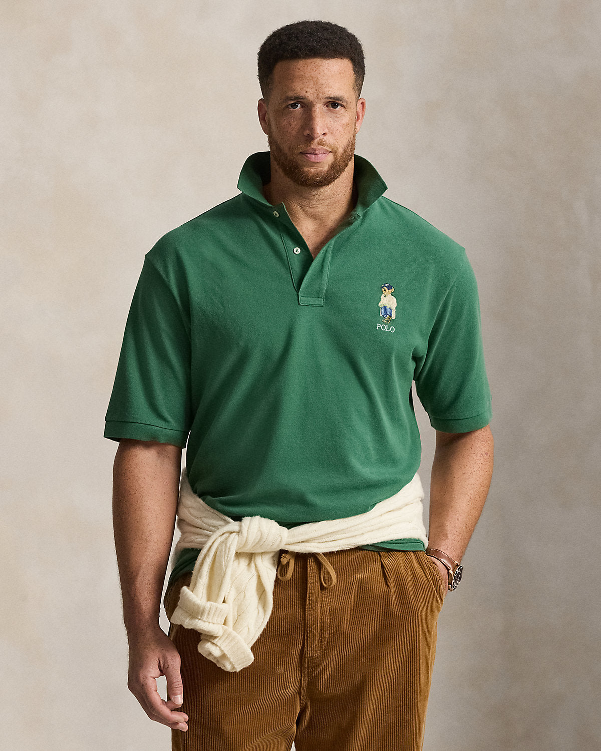 Bear Mesh Polo Shirt