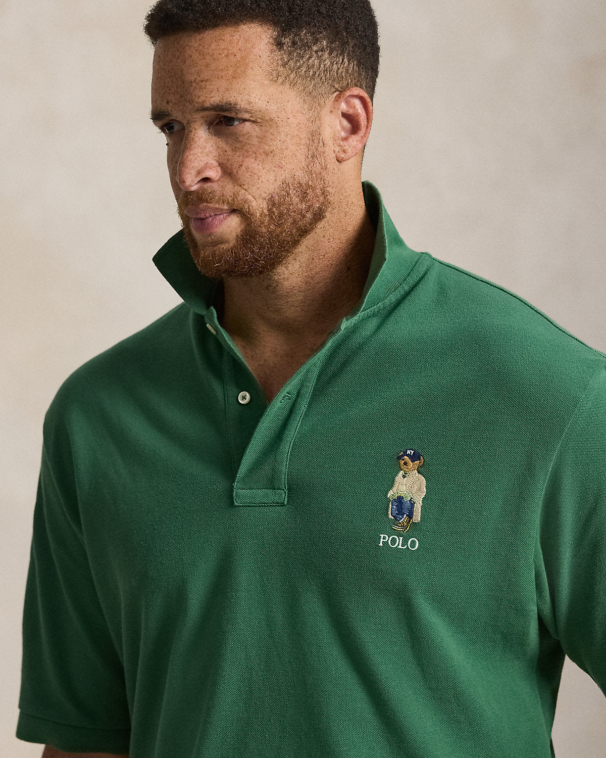 Bear Mesh Polo Shirt
