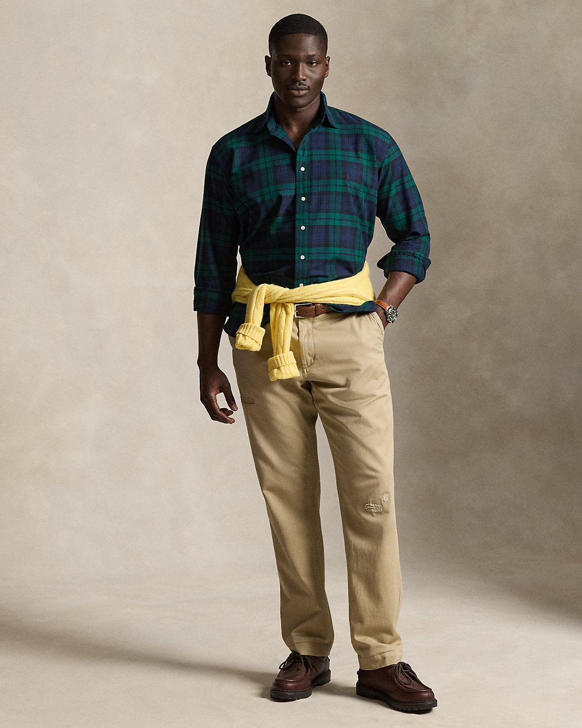 Plaid Oxford Shirt
