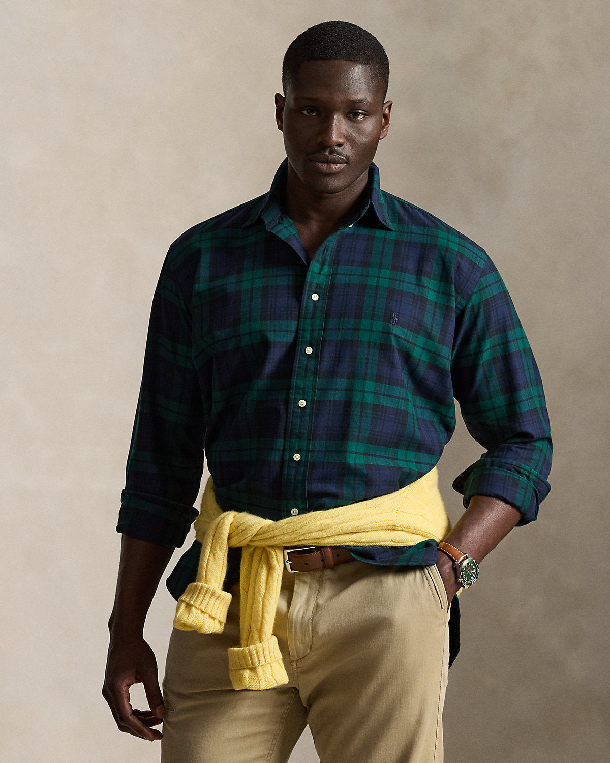 Plaid Oxford Shirt